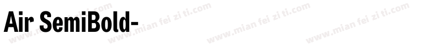 Air SemiBold字体转换